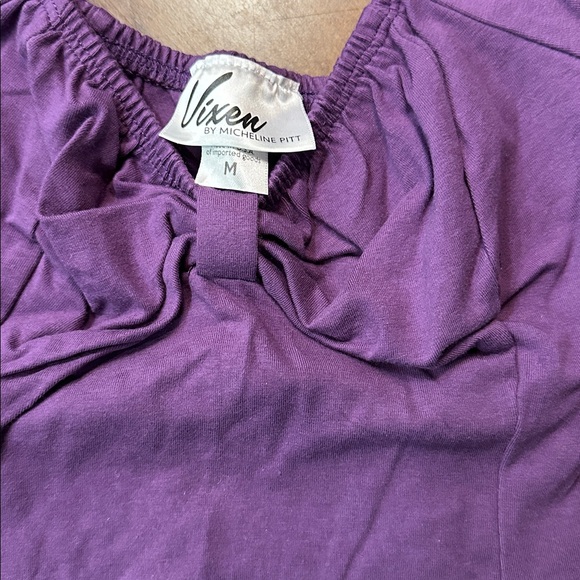 Vixen by Micheline Pitt Purple Top - Picture 2 of 3